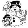 Снеговик и воробей: оригинал