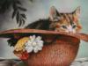 Схема вышивки «Котёнок в шляпе»