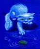 Схема вышивки «Голубой котёнок»