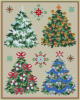 Схема вышивки «Рождественские ёлки»