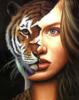 Портрет девушки тигрицы: оригинал
