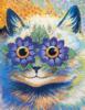 Схема вышивки «Вот такой цветочный котик»