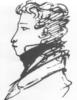 Схема вышивки «Портрет пушкина»