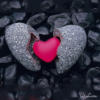 Схема вышивки «Сердце в камне»