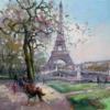 Схема вышивки &laquo;Эйфелева башня&raquo;