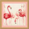 Схема вышивки «Розовые фламинго»