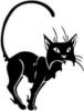 Схема вышивки «Черная кошка-3»