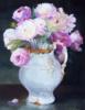 Цветы в белой вазе: оригинал