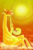 Схема вышивки «Жираф и солнце»