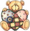 Схема вышивки «Тедди и сердце»