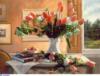 Схема вышивки «Тюльпаны на столе»