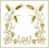Схема вышивки «Скатерть "Золотые колосья"»