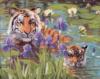 Схема вышивки «Тигры купаются»