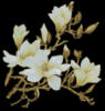 Схема вышивки «Белые цветы»