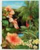 Схема вышивки «Тропический пейзаж с цветами»