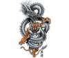 Схема вышивки «Дракон с Тигром 2»