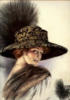 Схема вышивки «Дама в шляпке»