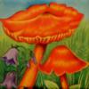 Схема вышивки «Mushrooms and Flowers»