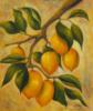 Схема вышивки «Ветка с лимонами»