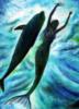 В морской пучине дельфин и...: оригинал