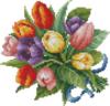 Схема вышивки «Букет тюльпанов»