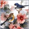 Схема вышивки «Серия "Птицы и цветы"»