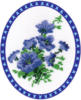 Схема вышивки «Синие васильки»