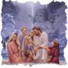Схема вышивки «Исус и дети»