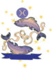 Схема вышивки «Знаки зодиака - рыбы»