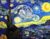 Схема вышивки «Ван Гог Звёздная ночь»