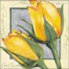 Схема вышивки «Подушка "Жёлтые тюльпаны"»