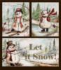 Схема вышивки «Снеговики»