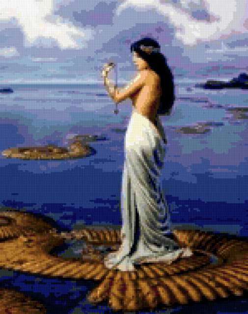 Variant 5, фэнтези, дама, девушка, море, more