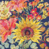 Схема вышивки «Цветочная подушка»