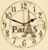 Схема вышивки «Часы Париж»