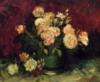 Ваза с пионами и розами Ван Гог: оригинал