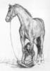 Схема вышивки «Девушка с лошадкой»