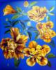 Схема вышивки &laquo;Жёлтые на голубом&raquo;