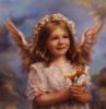 Схема вышивки «Девочка-ангелок»