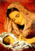 Схема вышивки «Ікона божа матір з дитиною »