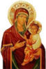 Схема вышивки «Icon Mother of God»
