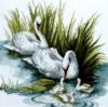 Схема вышивки «Лебеди»