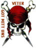 Схема вышивки «Пиратский череп»