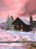 Схема вышивки «Деревня. Зима»