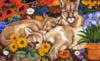 Схема вышивки «Big Cats and Flowers»