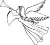 Схема вышивки «трубящий ангел»