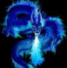 Схема вышивки «синий дракон»