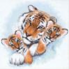 Тигрица с тигрятами: оригинал