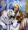 Схема вышивки «Мулатка и белый тигр»