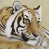 Схема вышивки «Задумчивый тигр»